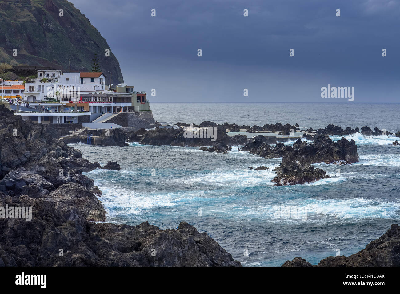 Coast, Porto Moniz, Madeira, Portugal, Kueste Stock Photo
