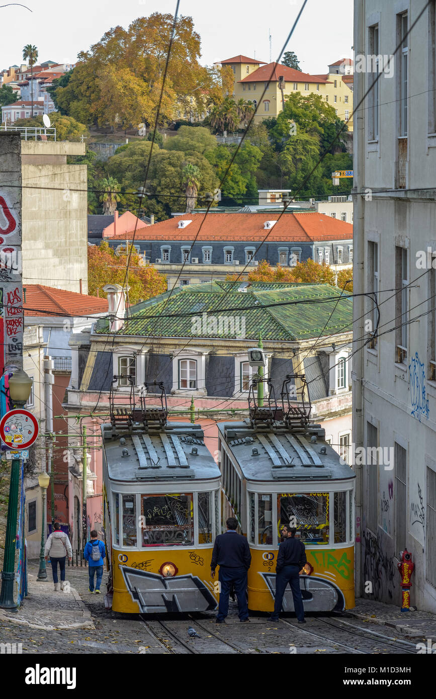 Ascensor Da Glória, Lissabon _ Funicular Elevador da Glória Lisboa – EMQJN