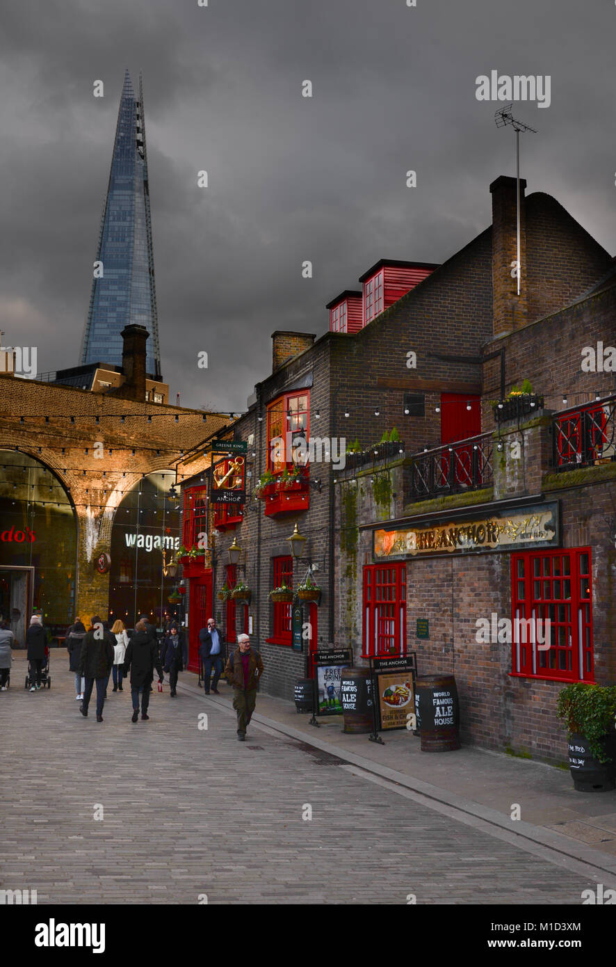 The Anchor pub on the South Bank, London Stock Photo Alamy