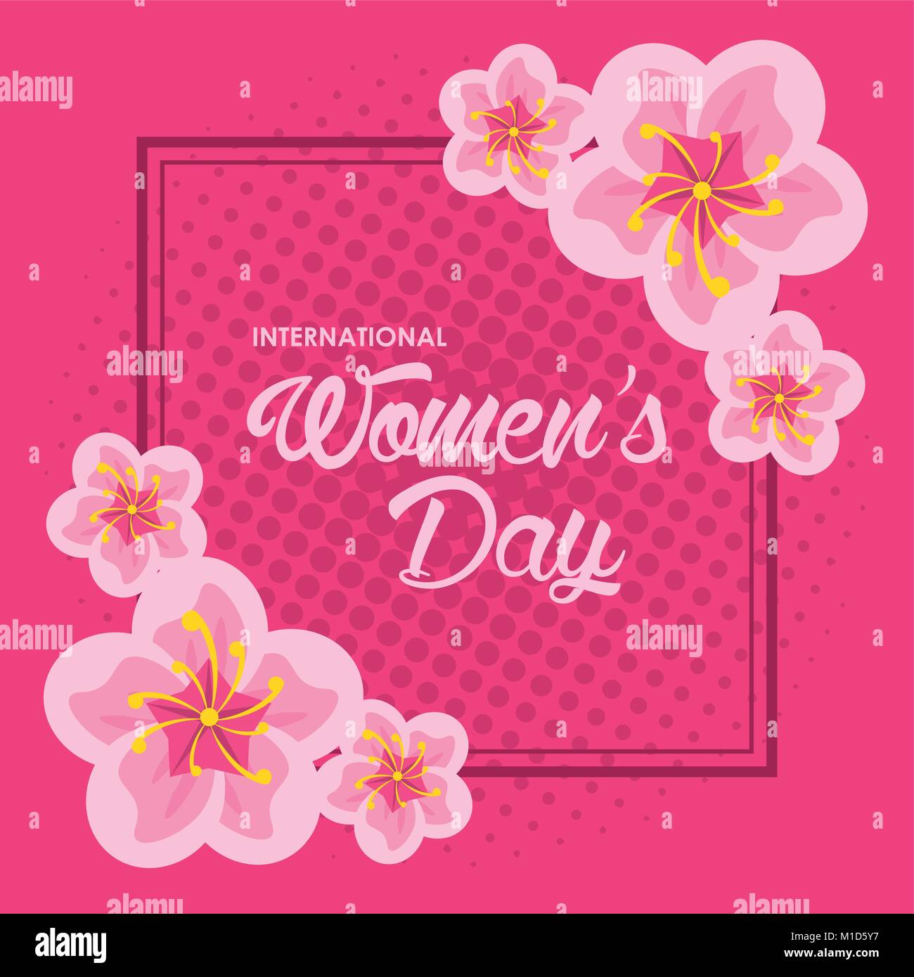 Womens day card Stock Vector Image & Art - Alamy