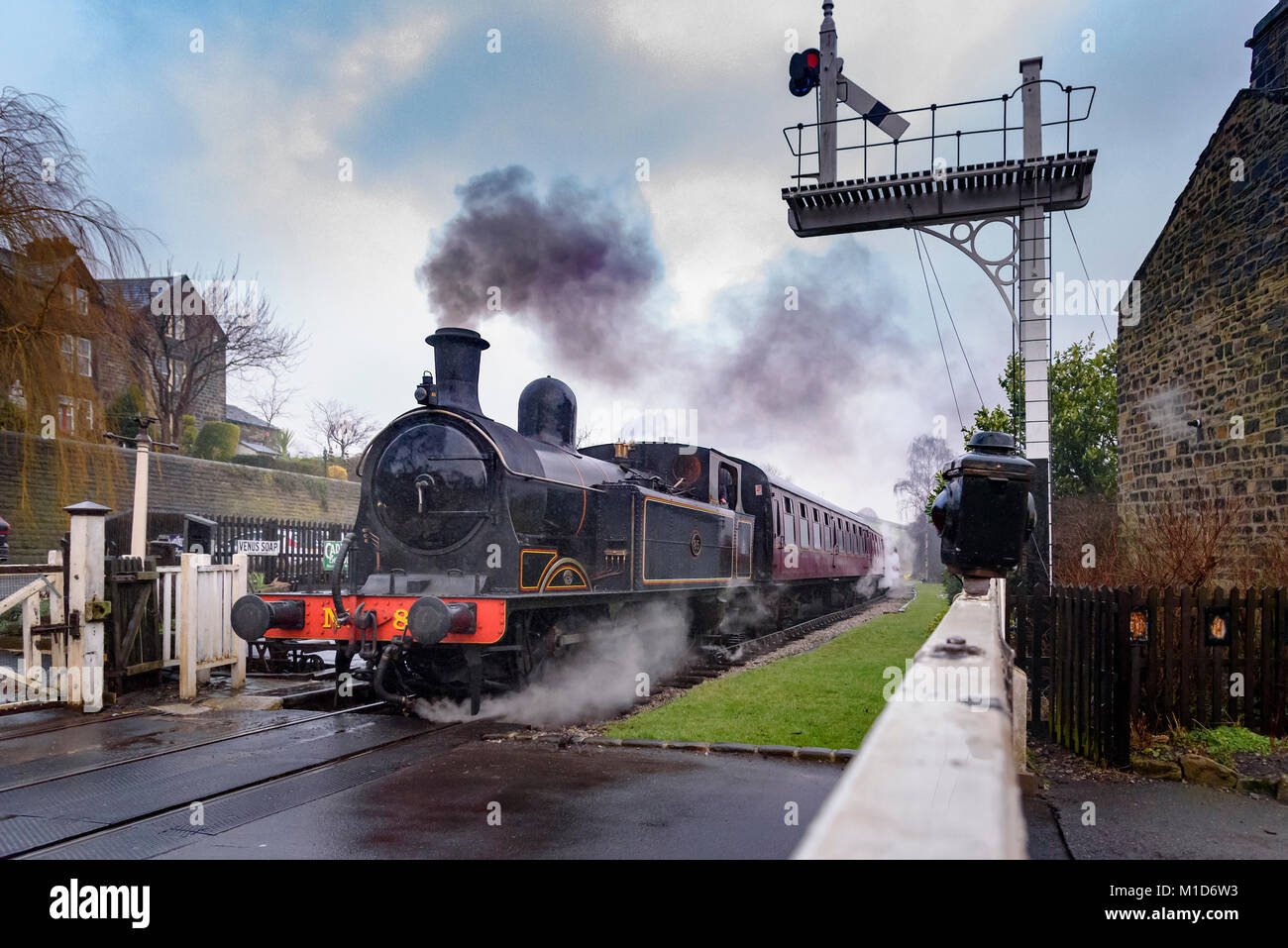 TAff VAlley Railway 02 0-6-2T NO. 85 tank engine on the Keighley and ...