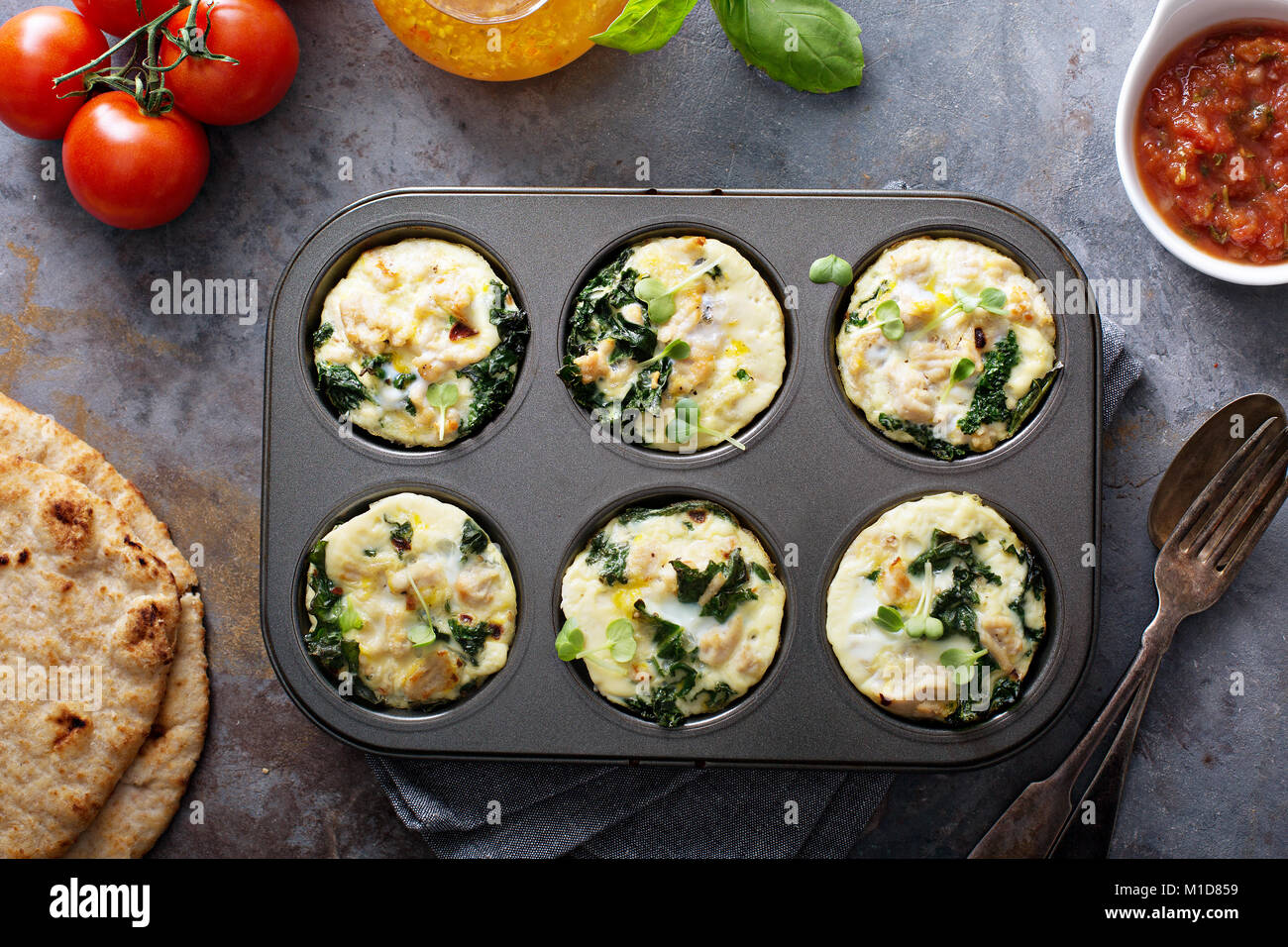 High Protein Egg Muffins With Kale Stock Photo Alamy high-protein-egg-muffins-with-kale-stock-photo-alamy