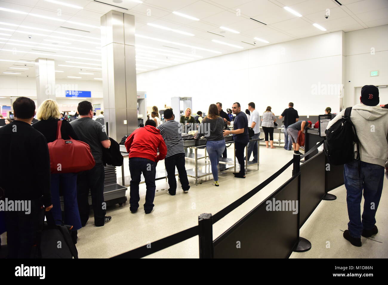 FortLauderdale JANUARY 22, 2018 Security and passport control at