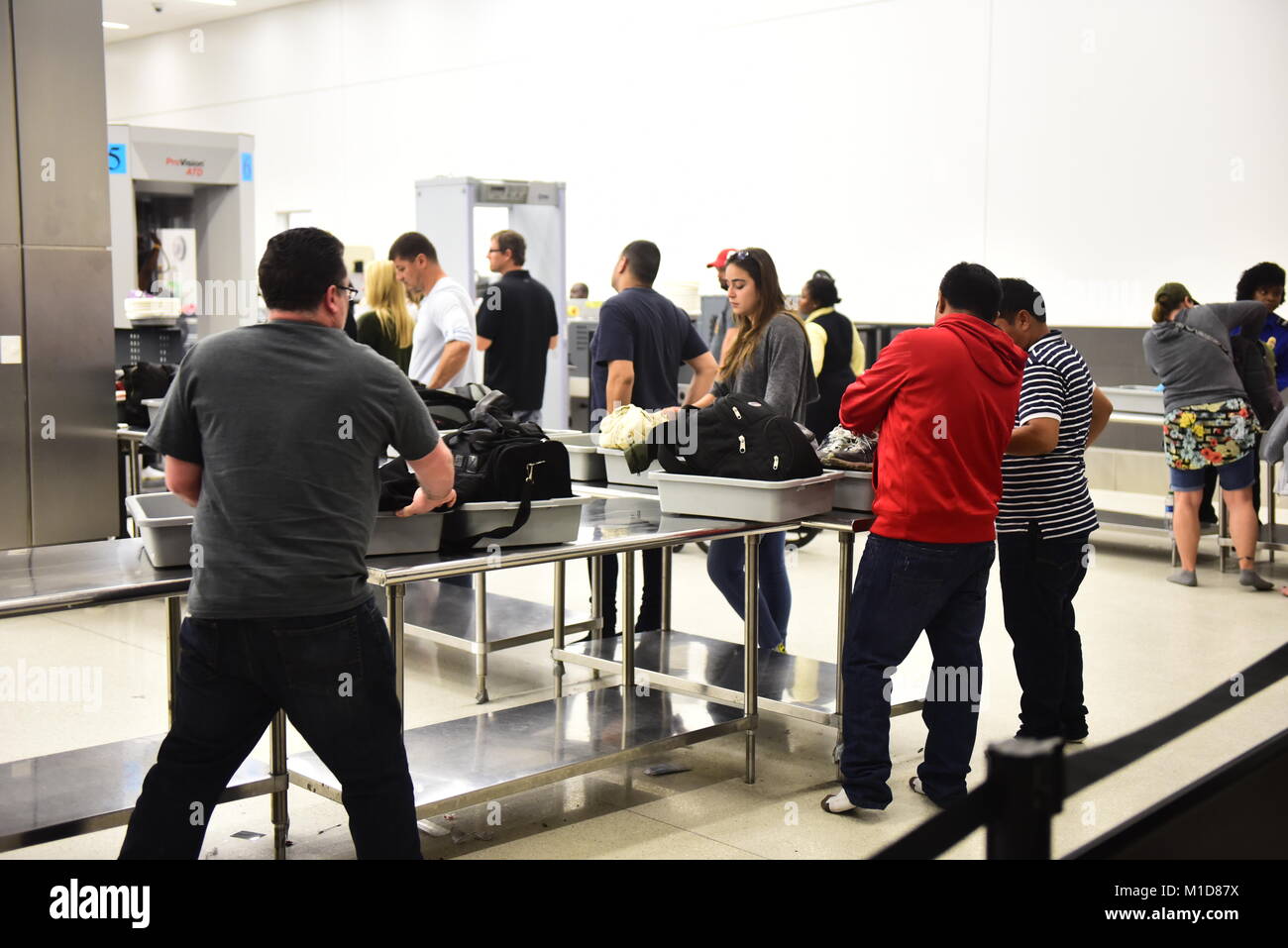 FortLauderdale JANUARY 22, 2018 Security and passport control at
