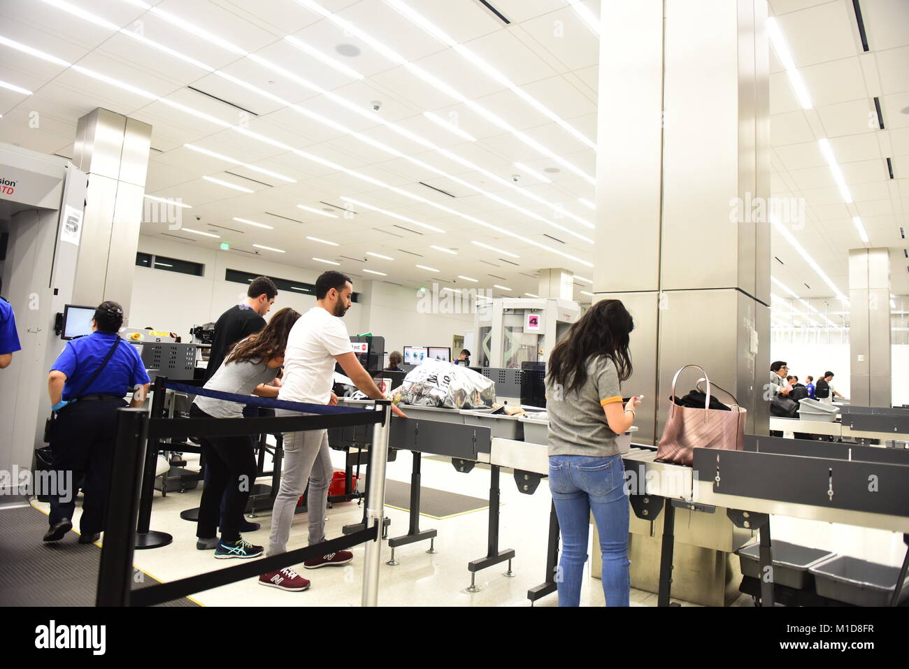 FortLauderdale JANUARY 22, 2018 Security and passport control at