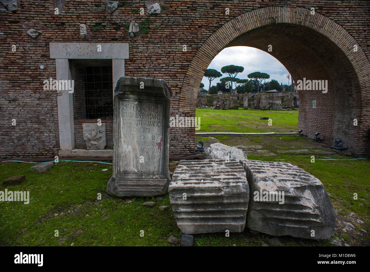Rome, Italy. Forum of Trajan. Stock Photo