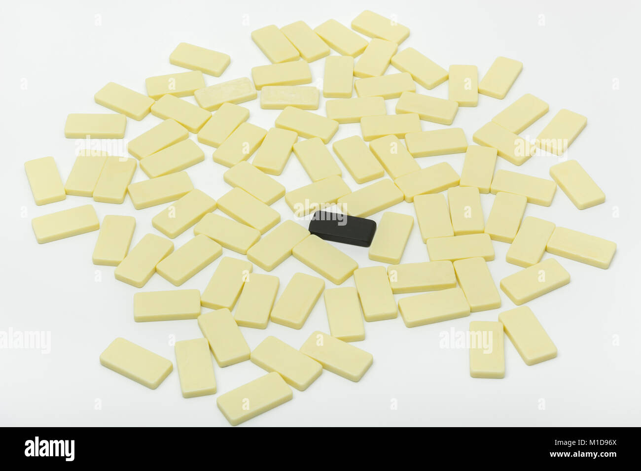 Dominoes metaphor for domino effect / theory Stock Photo Alamy
