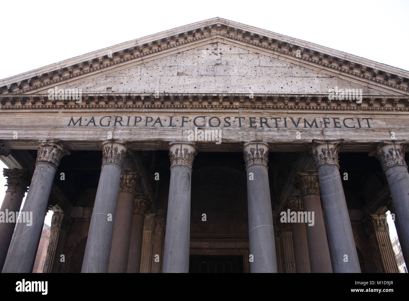 the Pantheon one of the most famous building in Rome, Italy Stock