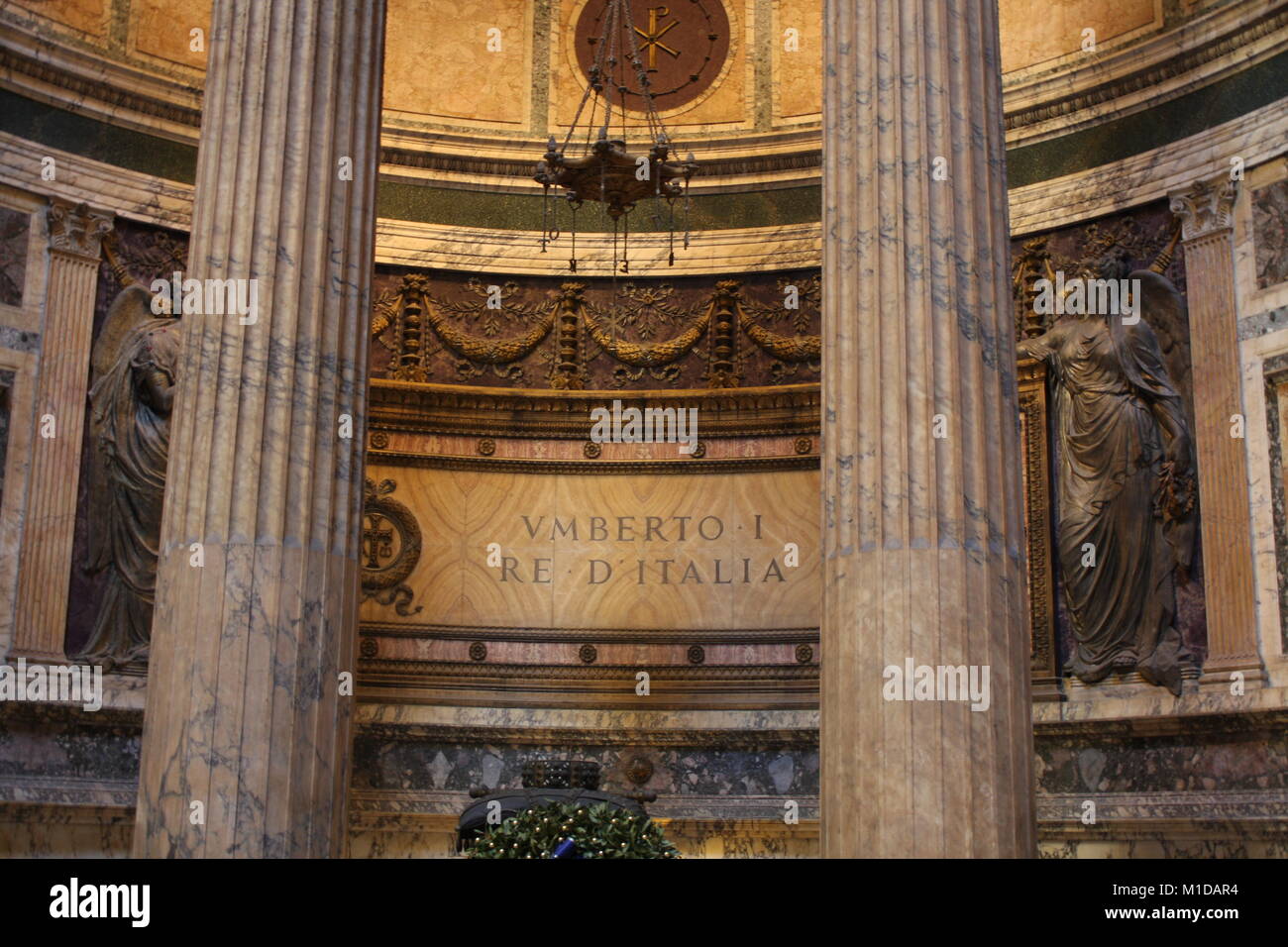 Inside the Pantheon one of the most famous building in Rome, Italy