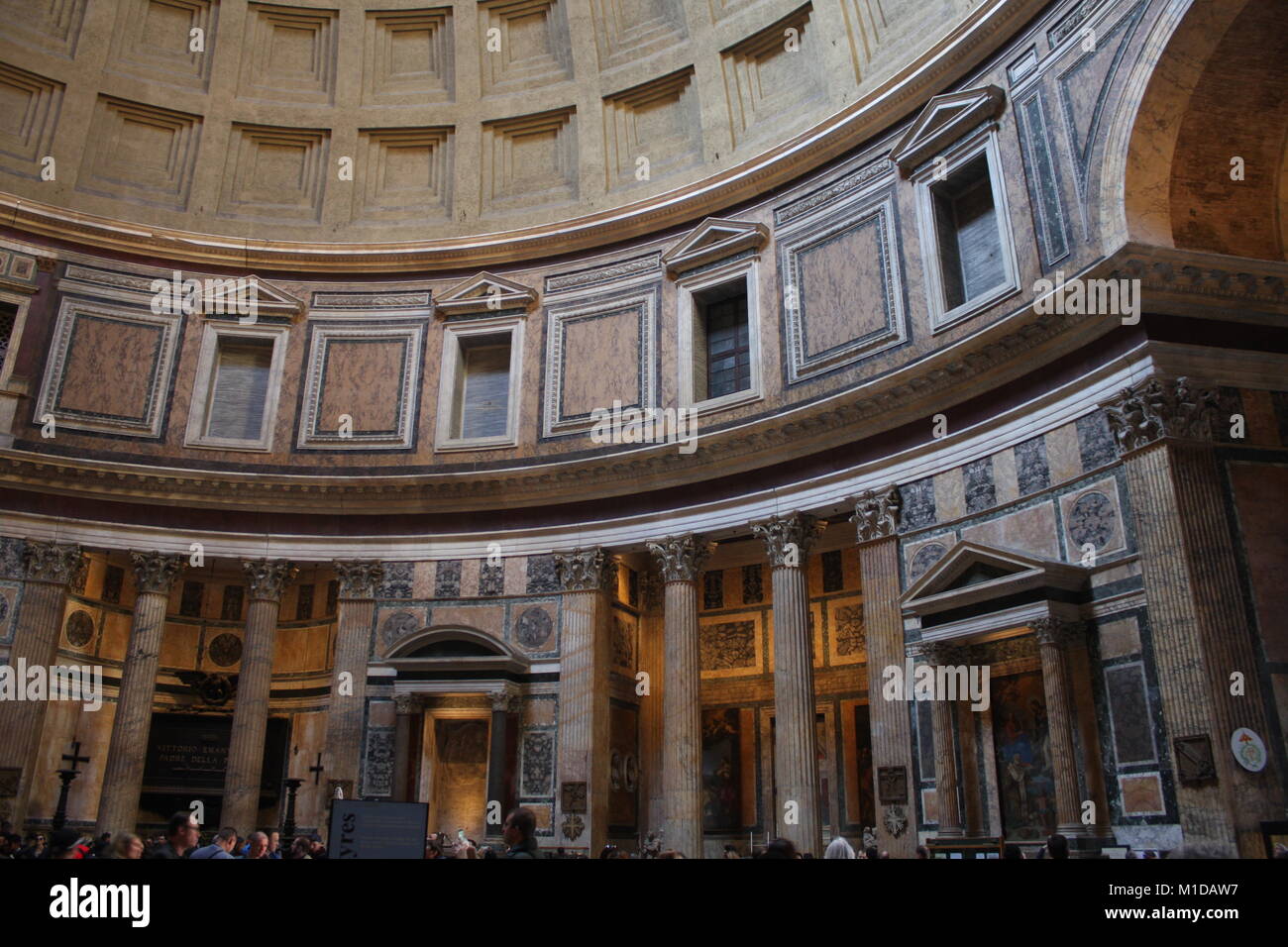 Inside the Pantheon one of the most famous building in Rome, Italy