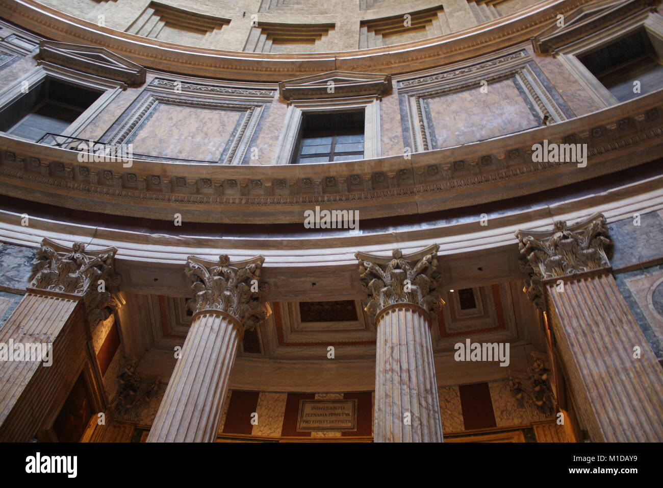 Inside the Pantheon one of the most famous building in Rome, Italy