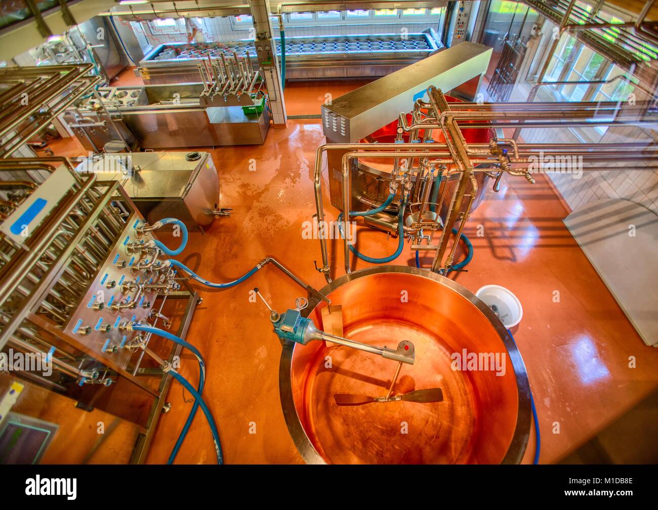 Cheese factory in the Appenzell Alps in Switzerland Stock Photo