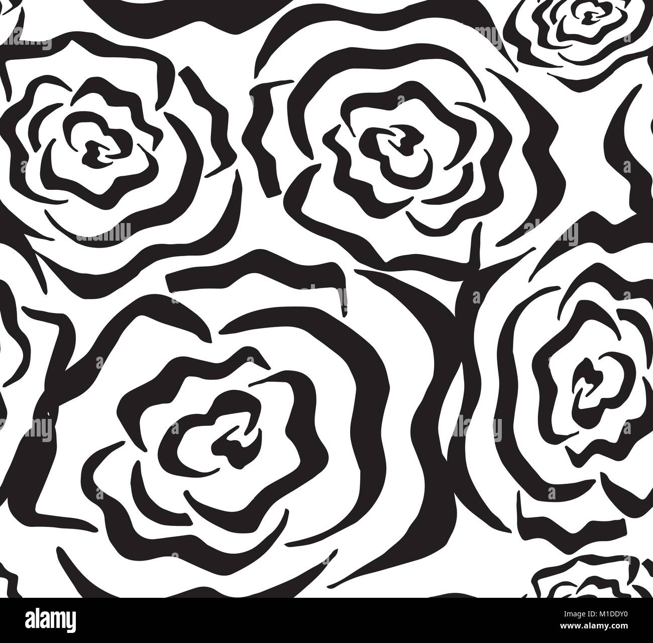 Seamless pattern with flowers roses Stock Vector Image & Art - Alamy