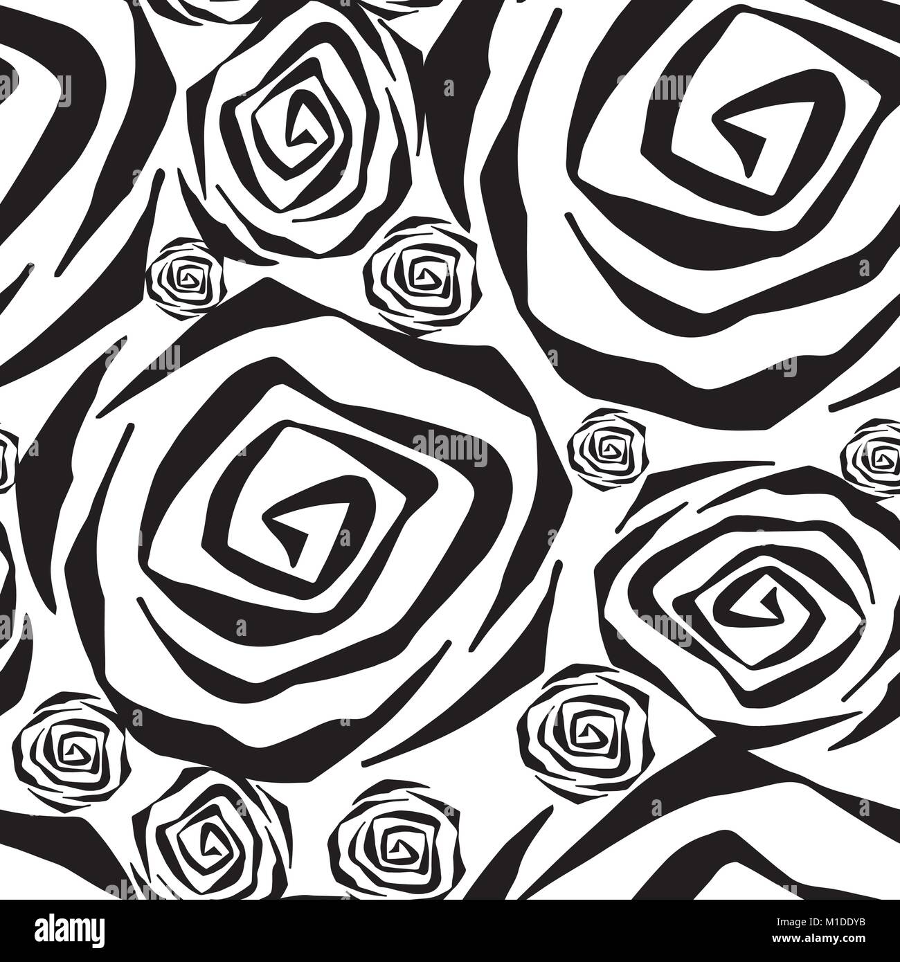Seamless pattern with flowers roses Stock Vector Image & Art - Alamy