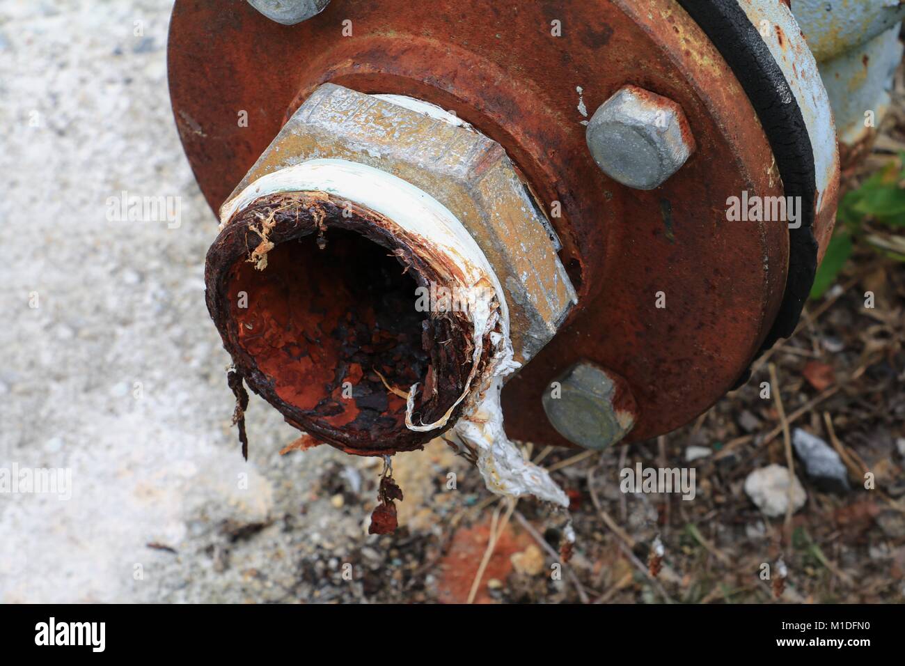 Iron pipe joint close up hires stock photography and images Alamy