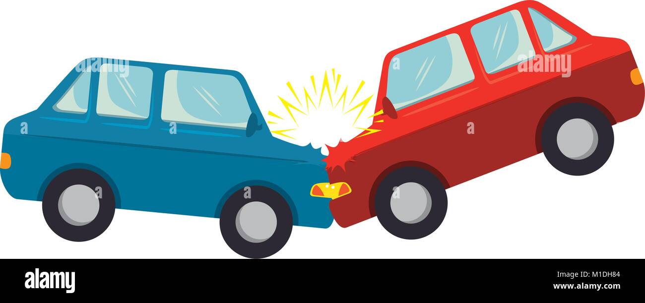 cars crash accident icon vector illustration design Stock Vector Image ...
