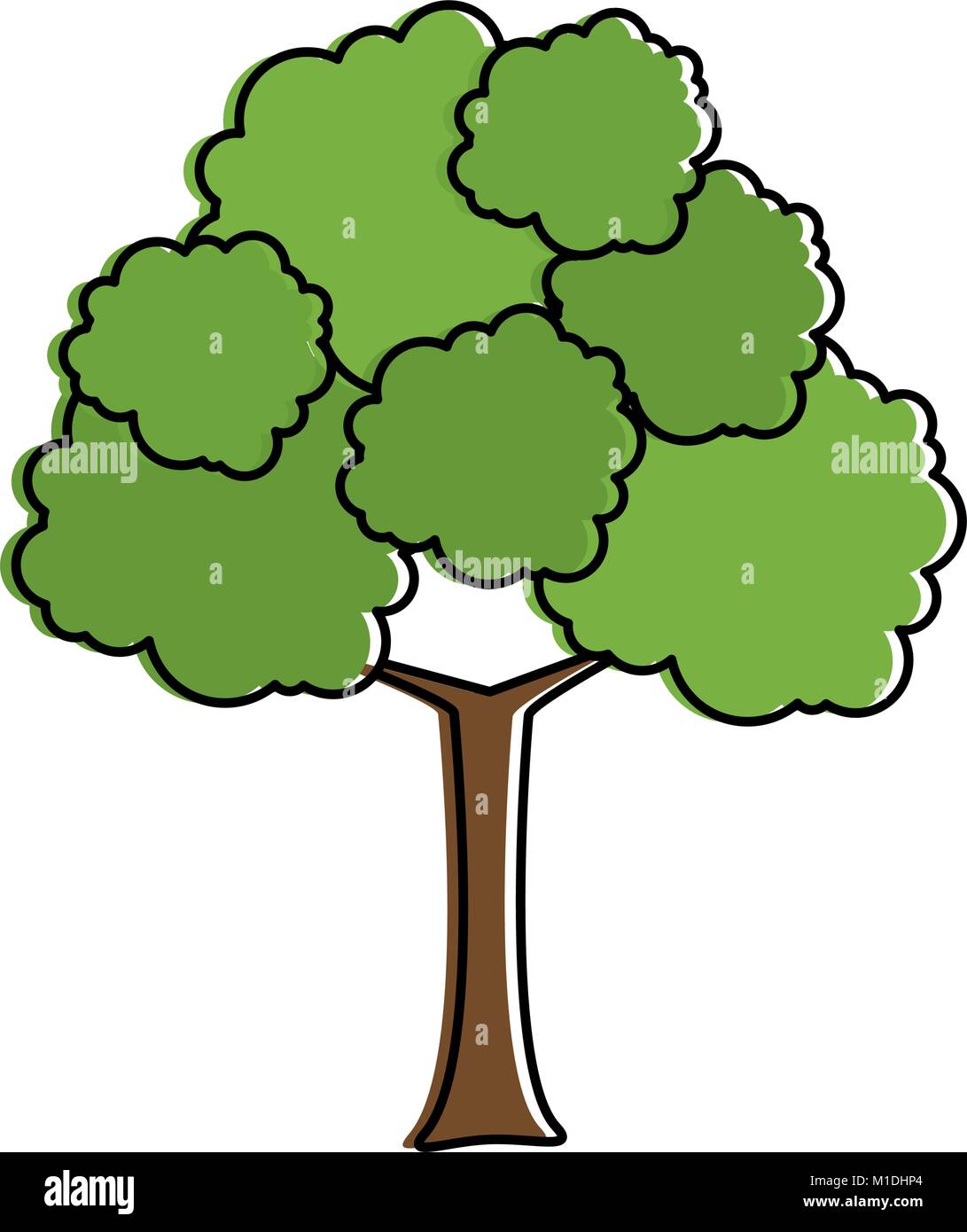 tree plant isolated icon vector illustration design Stock Vector Image ...