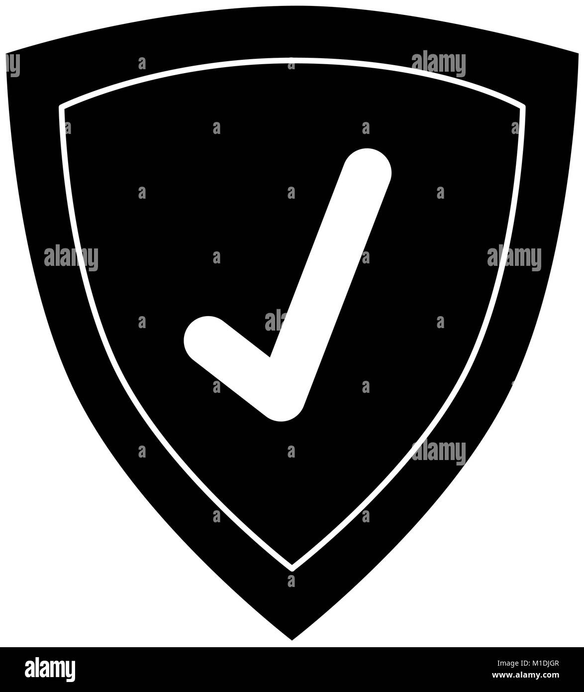 Pictograph check mark vector Black and White Stock Photos & Images - Alamy