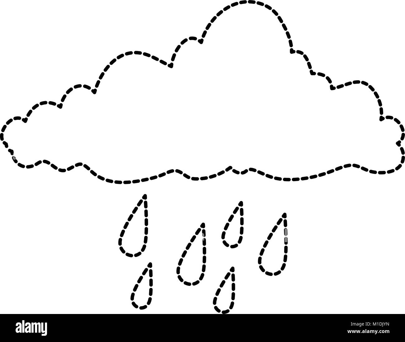 weather cloud rainy icon vector illustration design Stock Vector Image ...
