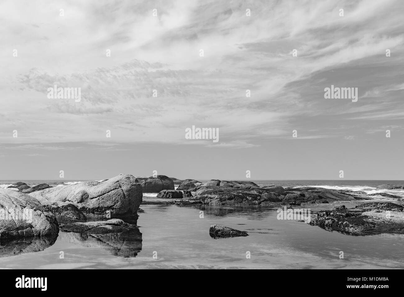 Transparent crystal clear sea Black and White Stock Photos & Images - Alamy