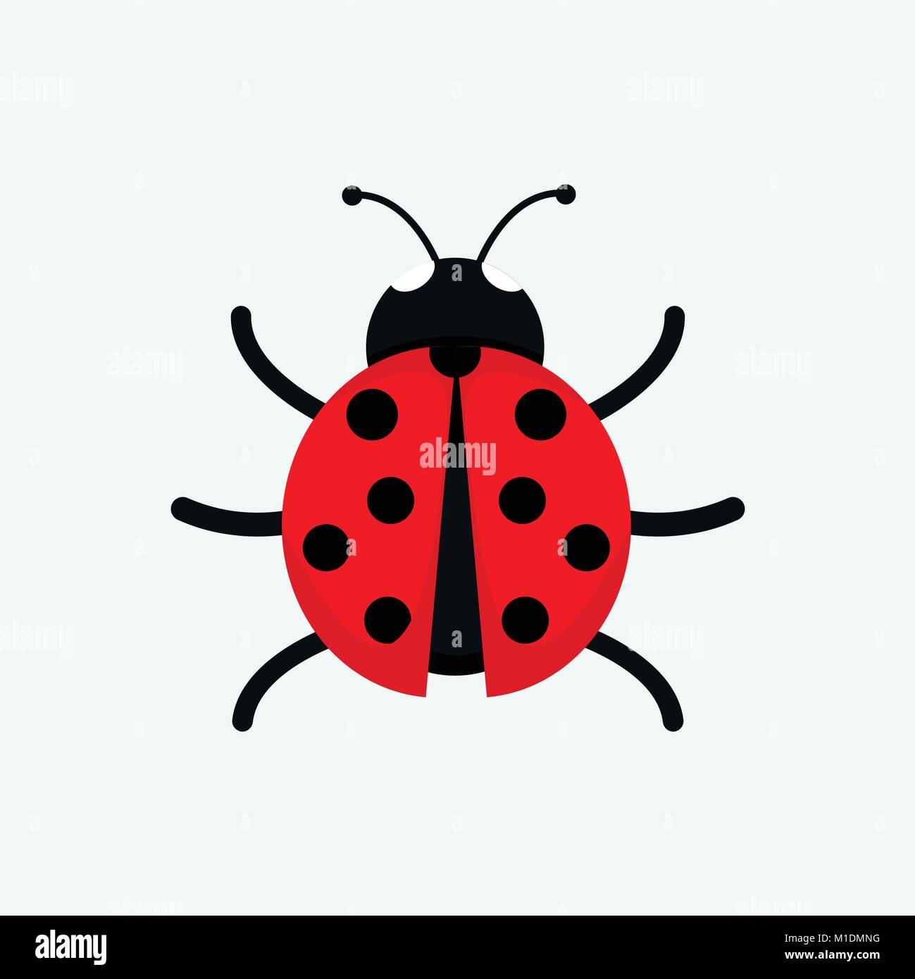 Cute Ladybug Drawing Vector Illustration Graphic Design Stock ...