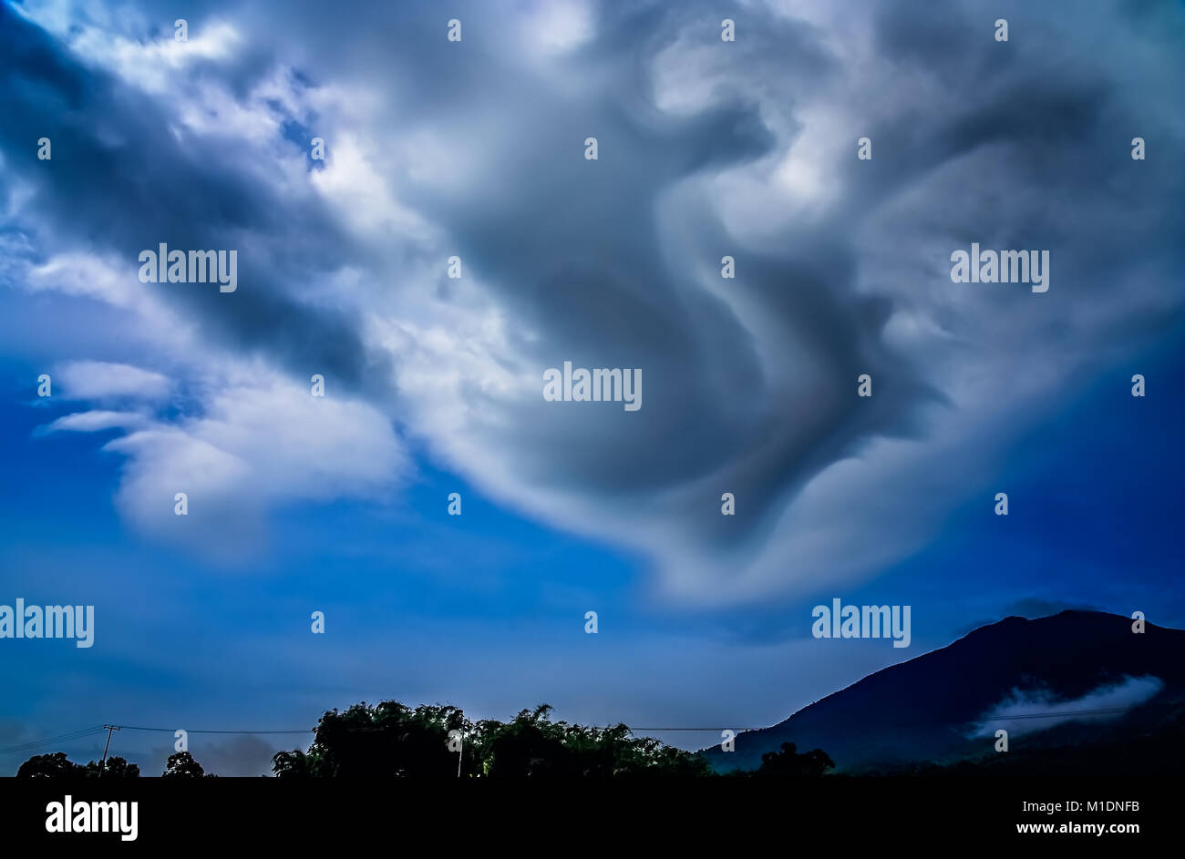 Strange and stormy sky above New Zealand Stock Photo - Alamy