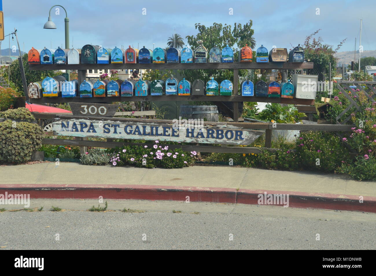Picturesque Mailboxes Of The Floating Houses Of Sausalito Near San