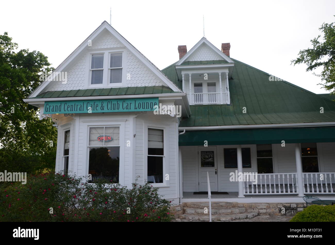'The Chainsaw House' The Victorian House at The Antlers Hotel kingsland texas USA Stock Photo