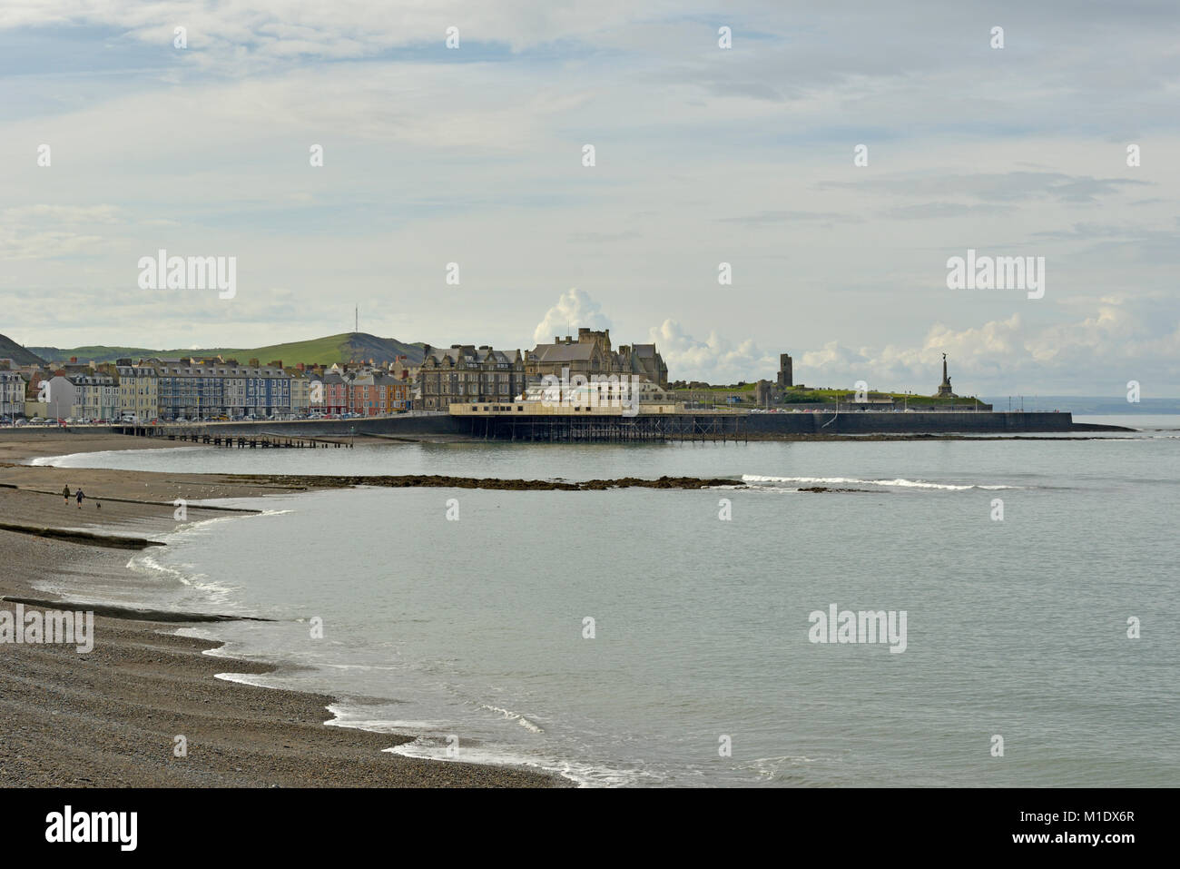 Aberystwyth Sea Front Stock Photo Alamy