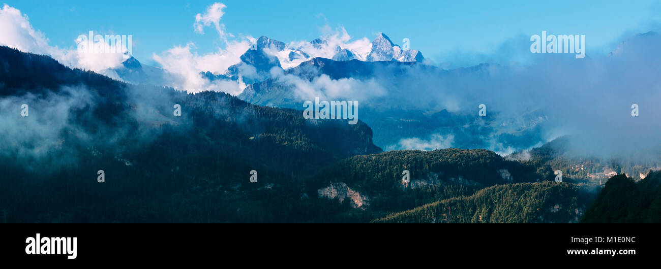 Amazing view of the Switzerland Alps Stock Photo