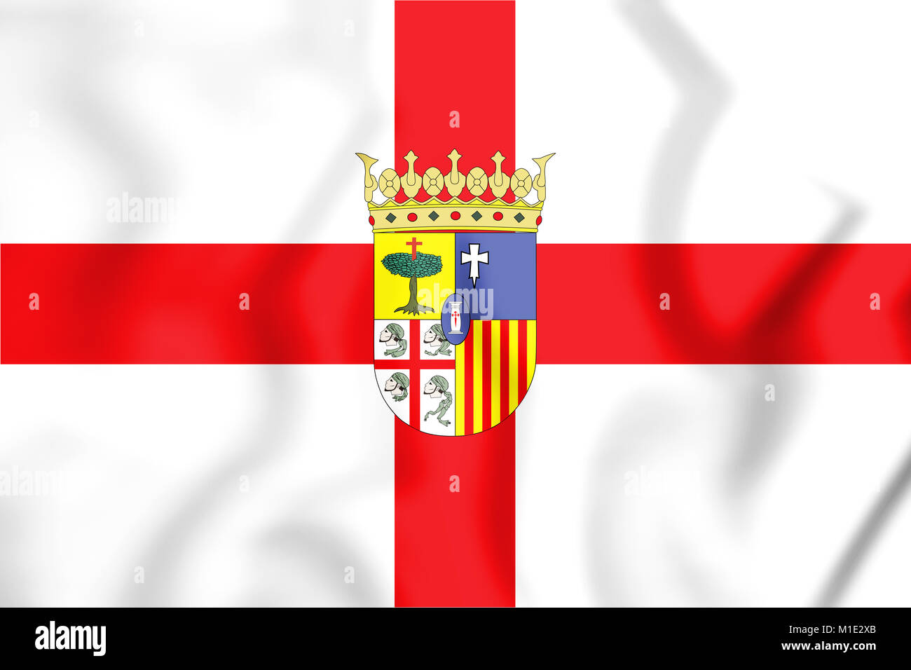 Real Zaragoza logo flag icon emblem symbol Stock Photo - Alamy