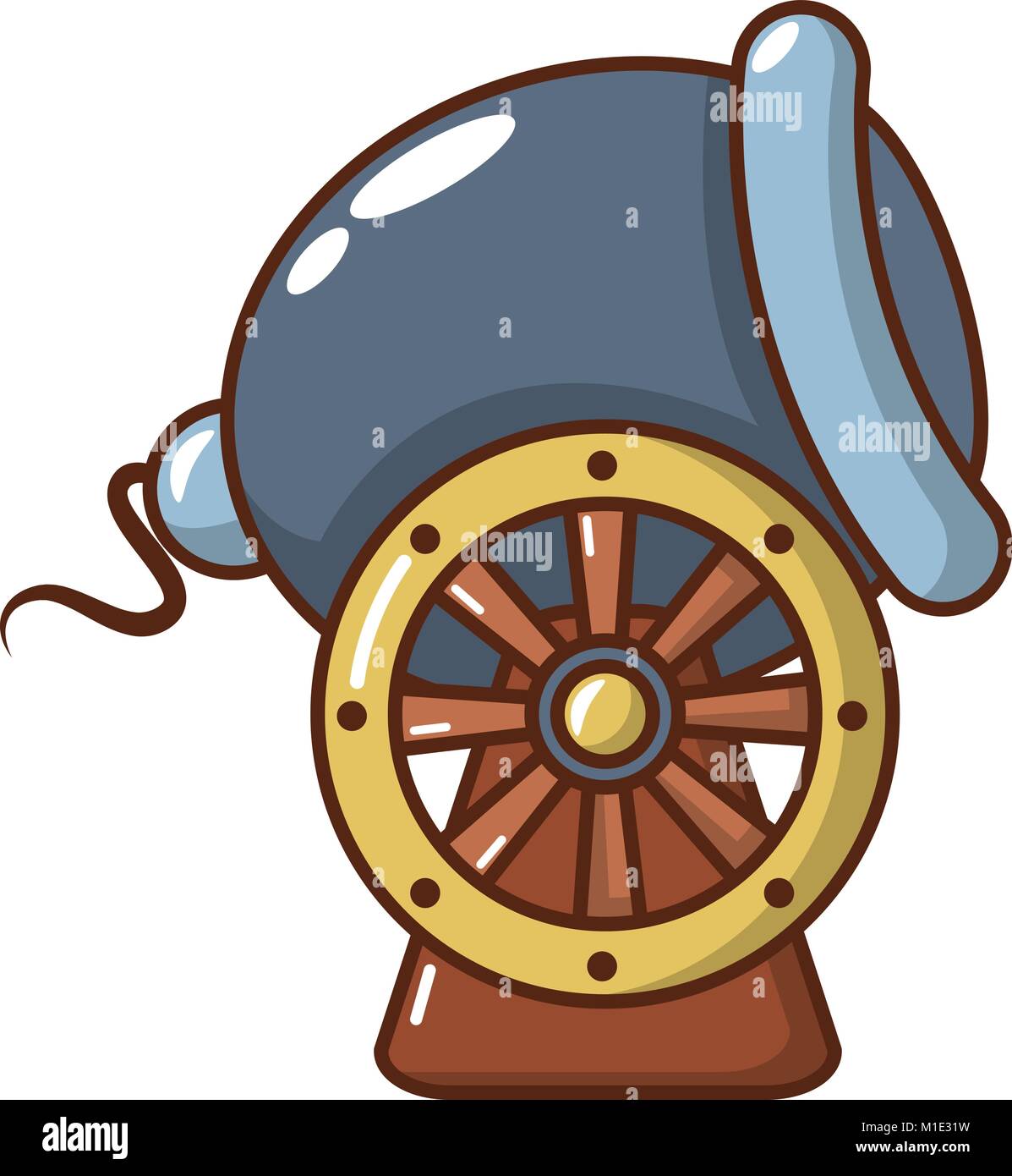 Bronze ship cannon Stock Vector Images - Alamy