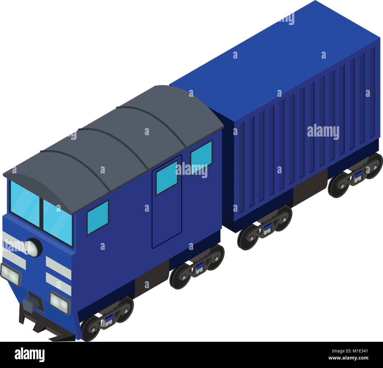 Train icon, isometric style Stock Vector Image & Art - Alamy