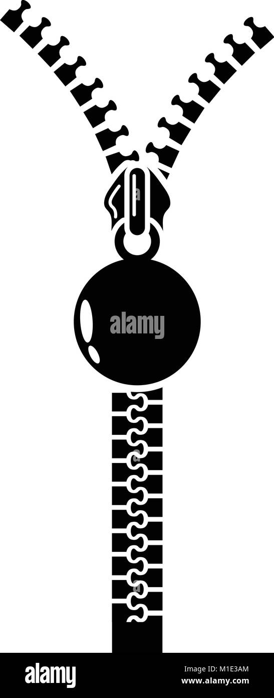 Opened zip icon, simple style Stock Vector Image & Art - Alamy