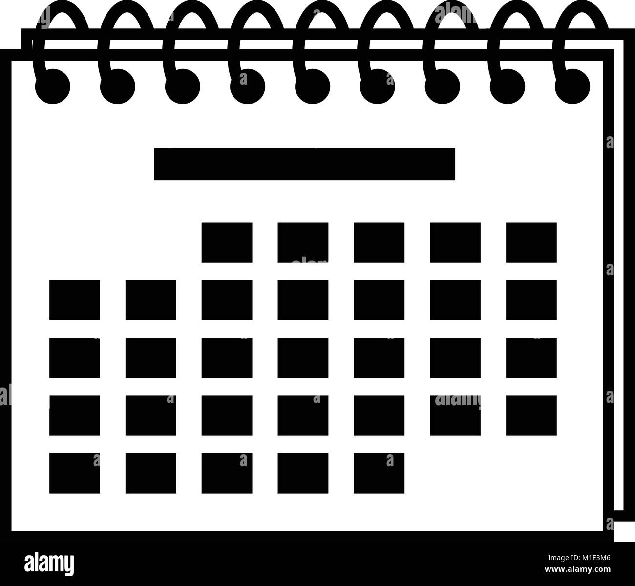 Year calendar icon simple style stock vector image art alamy