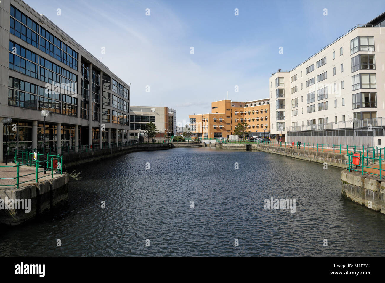 Commercial Buildings and Housing, in Cardiff Docks / Bay, Wales UK