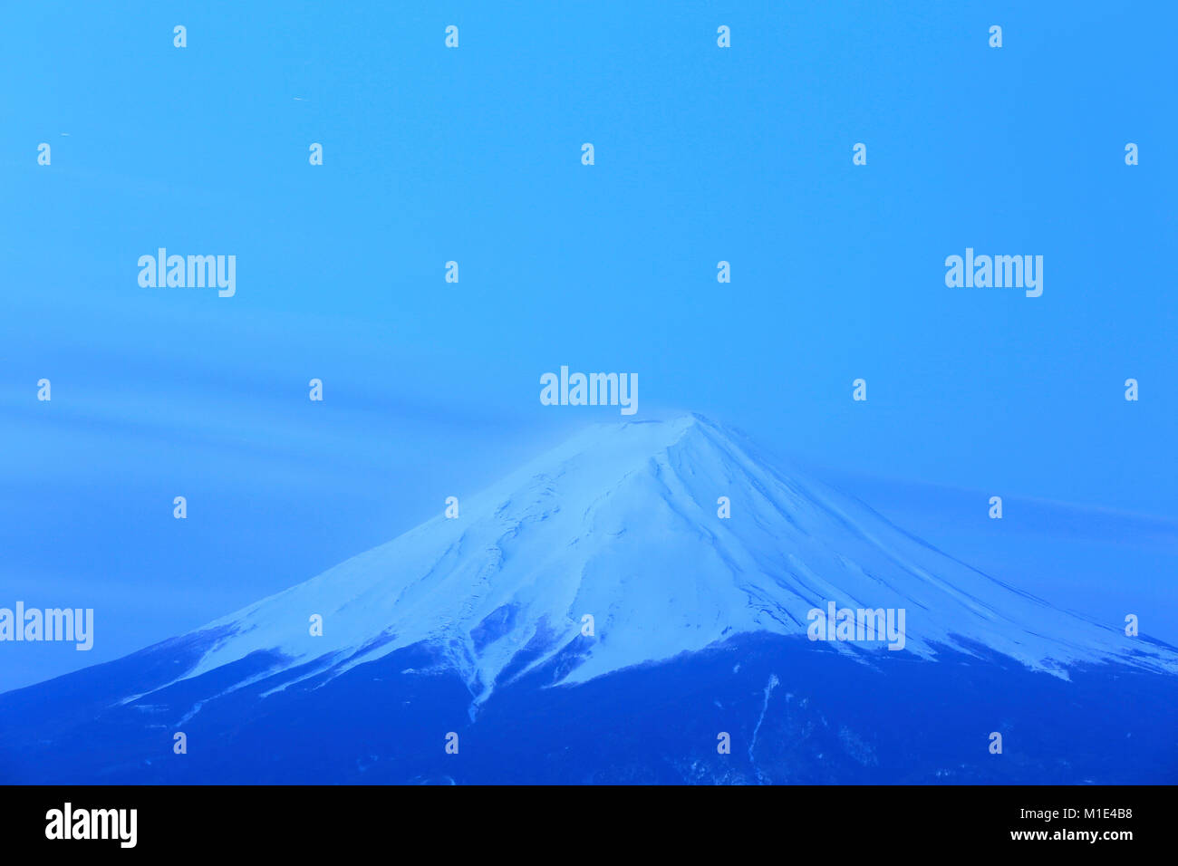 Beautiful view of Mount Fuji, Yamanashi Prefecture, Japan Stock Photo