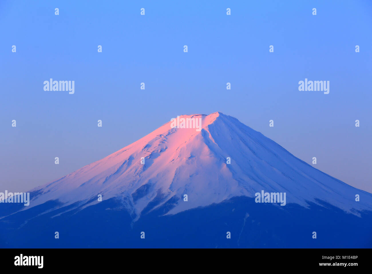 Beautiful view of Mount Fuji, Yamanashi Prefecture, Japan Stock Photo
