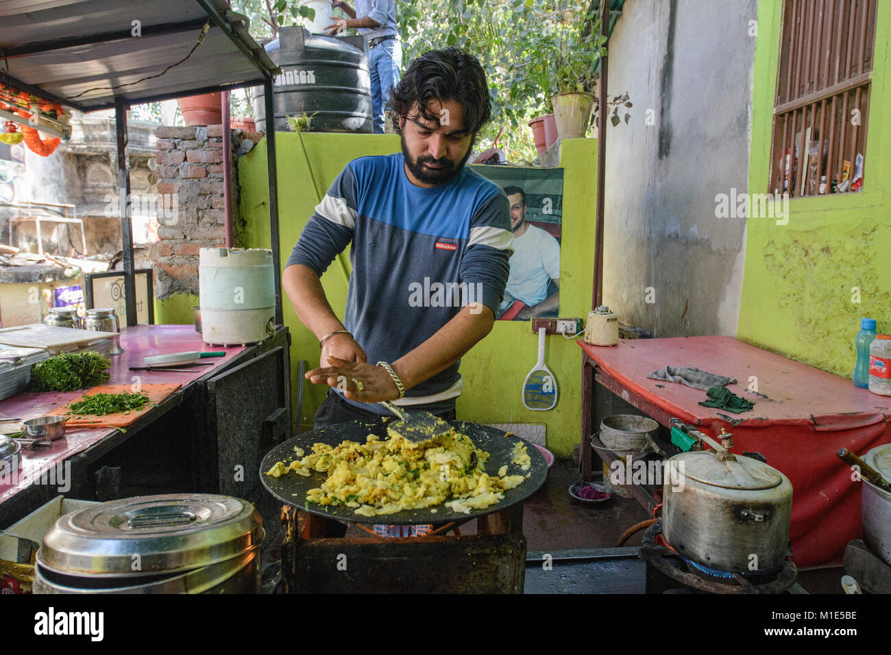 The famous Masala Dosa in Udaipur, Rajasthan, India Stock Photo