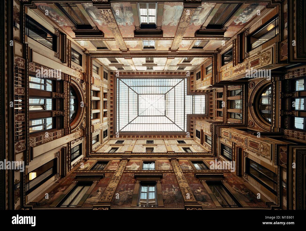 Open Ceiling Rome Beautiful ceiling with decorations in Rome, Italy Stock Photo - Alamy