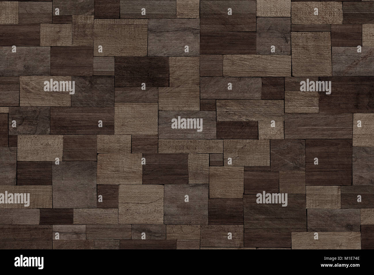 design of dark wood background, wood wall Stock Photo