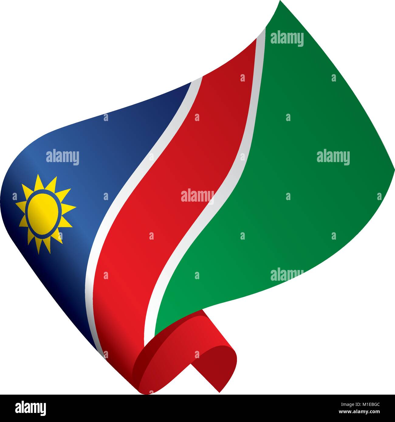 Namibia Flag Vector Illustration Stock Vector Image Art Alamy