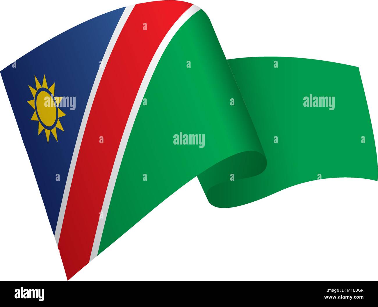 Namibia flag, vector illustration Stock Vector Image & Art - Alamy