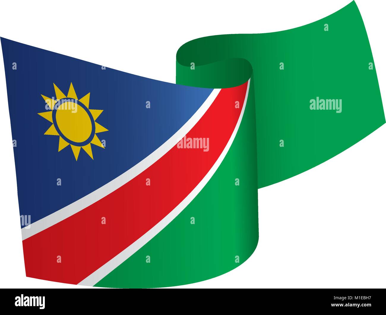Namibia flag, vector illustration Stock Vector Image & Art - Alamy
