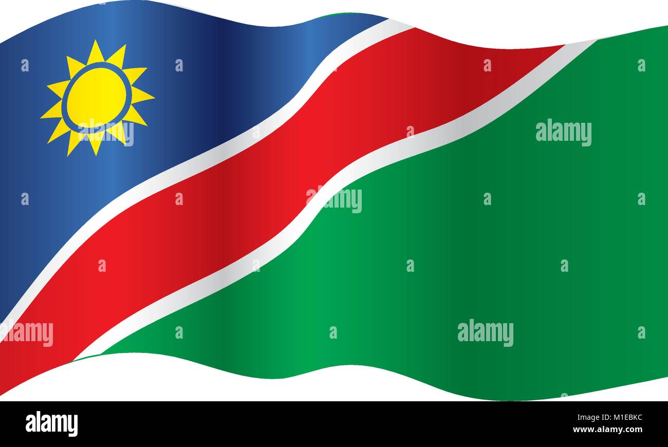 Namibia flag, vector illustration Stock Vector Image & Art - Alamy