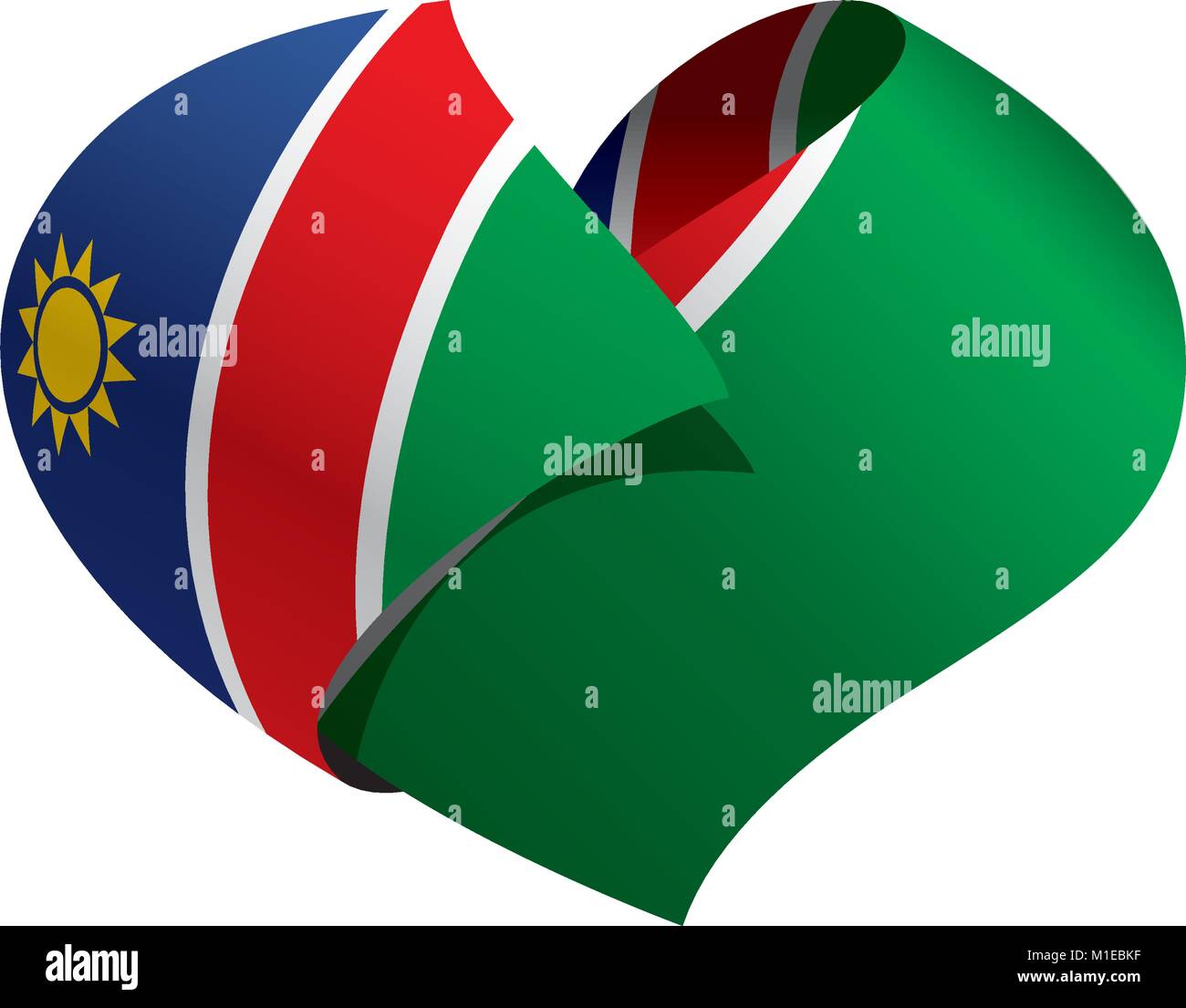 Namibia flag, vector illustration Stock Vector Image & Art - Alamy