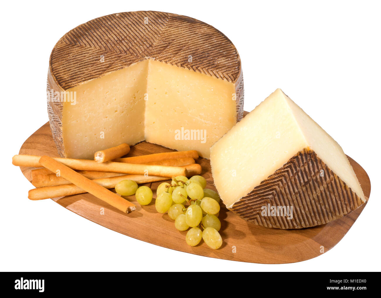 Spanish Manchego Cheese Stock Photo Alamy