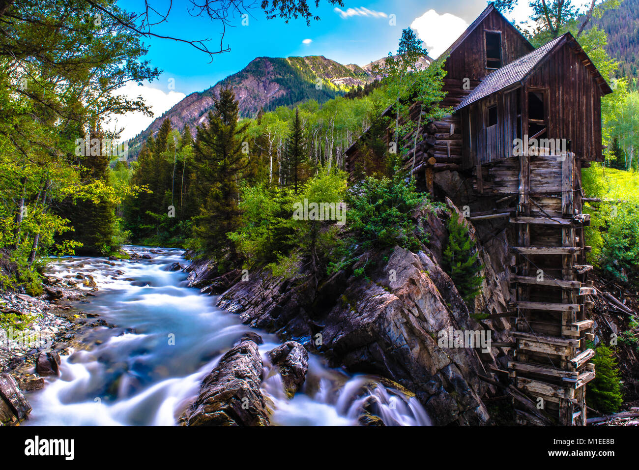 Crystal Mill in Colorado Stock Photo Alamy