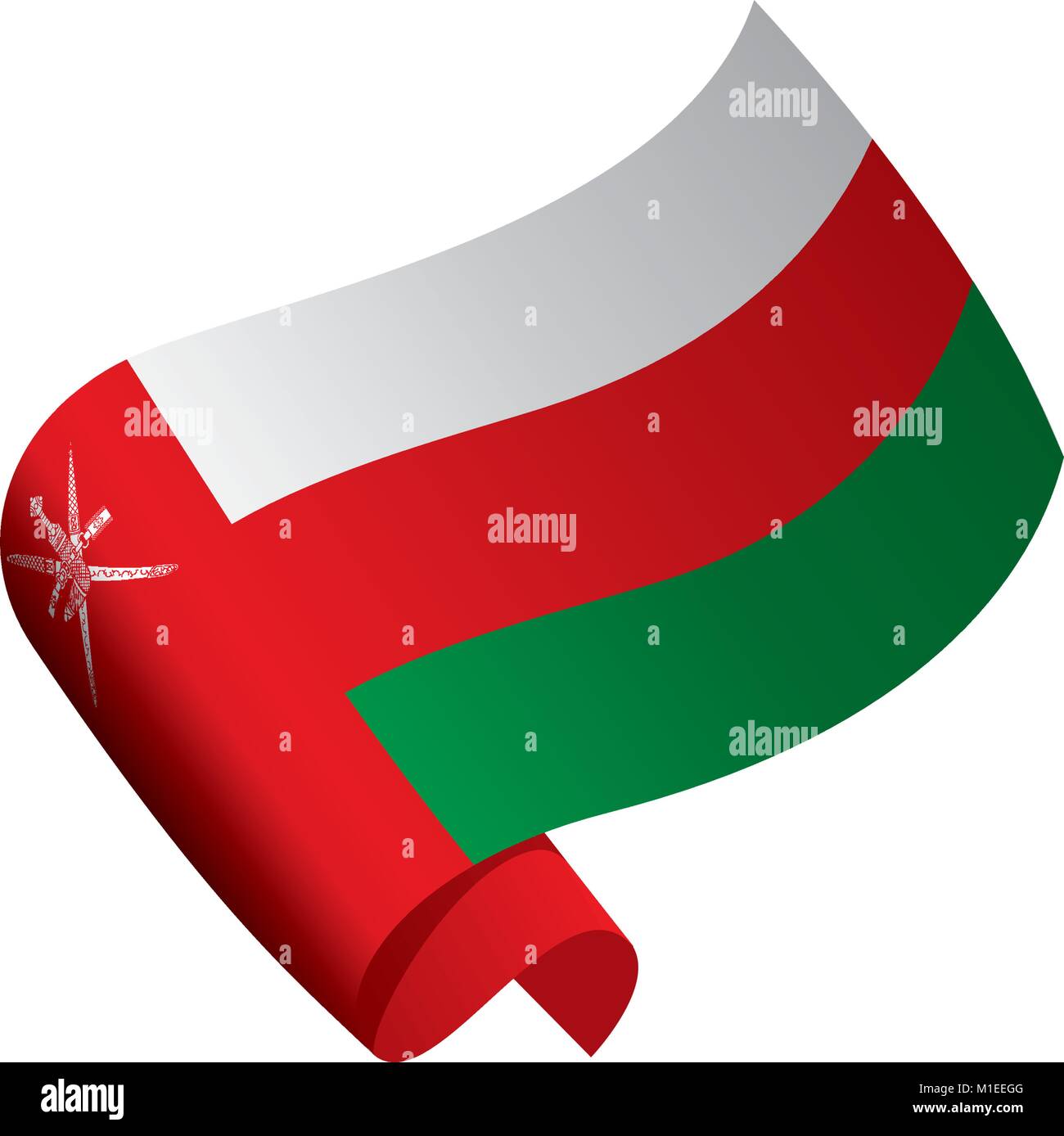 Oman flag, vector illustration Stock Vector Image & Art - Alamy