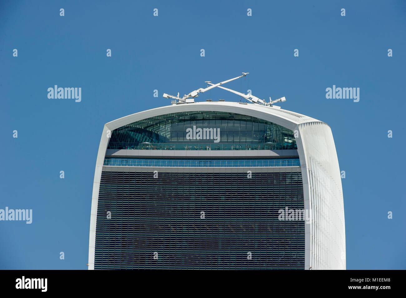 City of London skyline with the 20 Fenchurch building being most prominent. Stock Photo
